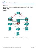 10 2 1 9 lab b   configure a site to site IPsec VPN using ISR CLI and ASA ASDM kho tài liệu bách khoa 