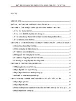 Đồ án thiết kế cung cấp điện chung cư 28 tầng kèm bản vẽ