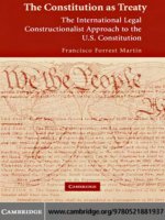  cambridge university press the constitution as treaty the international legal constructionalist approach to the u s constitution sep 2007 kho tài liệu bách khoa 