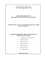 quy luat kinh te co che va chac nang quan ly nha nuoc ve kinh te