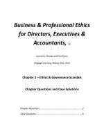 Test bank and solution of business professional ethics for director executive  (1) 