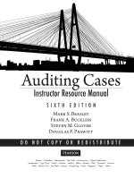 Solution manual of auditing case 6e 