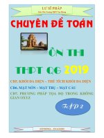 Chuyên đề ôn thi THPT quốc gia 2019 môn toán lư sĩ pháp (tập 2) 