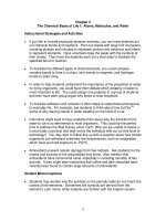 Solution manual of the chemical basic of live 