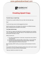 Creating upsell copy tủ tài liệu bách khoa 