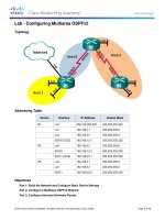 6 2 3 8 lab   configuring multiarea OSPFv2 kho tài liệu bách khoa 