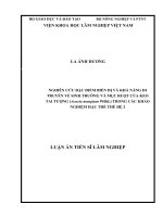 Nghiên cứu đặc điểm biến dị và khả năng di truyền về sinh trưởng và mục ruột của keo tai tượng (acacia mangium willd ) trong các khảo nghiệm hậu thế thế hệ 2 