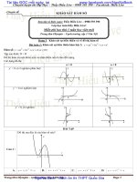  25 câu TRẮC NGHIỆM KHẢO sát hàm số kho tài liệu bách khoa 
