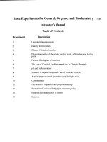 Solution manual of basic experiments for general organic and biochemistry 