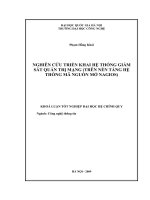 TRIỂN KHAI hệ THỐNG GIÁM sát QUẢN TRỊ MẠNG (TRÊN nền TẢNG hệ THỐNG mã NGUỒN mở NAGIOS) KHOÁ LUẬN tốt NGHIỆP 
