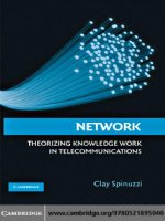  cambridge university press network theorizing knowledge work in telecommunications sep 2008 kho tài liệu bách khoa 