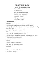 Giáo án hội giảng chào mừng ngảy 2011