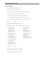 Test bank of functions and their graphs 