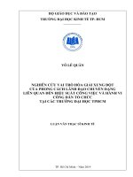 Nghiên cứu vai trò hòa giải xung đột của phong cách lãnh đạo chuyển dạng liên quan đến hiệu suất công việc và hành vi công dân tổ chức tại các trường đại học TPHCM 