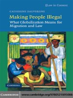  cambridge university press making people illegal what globalization means for migration and law apr 2008 kho tài liệu bách khoa 