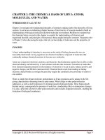 Solution manual of ch2 the chemical basic of life 