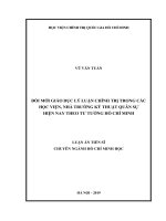 Đổi mới giáo dục lý luận chính trị trong các học viện, nhà trường kỹ thuật quân sự hiện nay theo tư tưởng Hồ Chí Minh