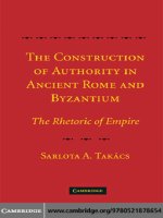  cambridge university press the construction of authority in ancient rome and byzantium the rhetoric of empire sep 2008 kho tài liệu bách khoa 
