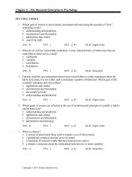 Test bank CH02 of research enterprise psychology 