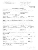 Đề kiểm tra đại số 10 chương 2 năm 2019 2020 trường thanh miện hải dương 