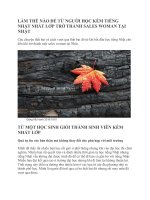 Từ người học kém tiếng nhật nhất lớp trở thành sales woman tại nhật kho tài liệu bách khoa 