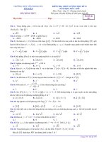 Đề thi học kỳ 2 toán 12 năm 2018 2019 trường yên phong 1 bắc ninh 