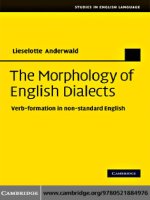  cambridge university press the morphology of english dialects verb formation in non standard english apr 2009 kho tài liệu bách khoa 