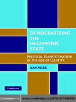  cambridge university press democratizing the hegemonic state political transformation in the age of identity jul 2007 kho tài liệu bách khoa 