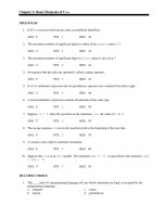 Test bank and solution of ch02 basic elements of c++ (1) 