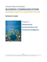 Test bank and solution of business communication developing leader 2e (1) 