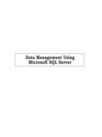 Data management using microsoft SQL server   english tủ tài liệu bách khoa 