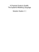 Solution manunal a practice guide to SysML SM 