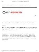 Sao lưu, phục hồi IMEI trên các thiết bị samsung galaxy không cần root tủ tài liệu bách khoa 