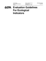 EPA evaluation guidelines for ecological indicators EPA 620 r 94 004f tủ tài liệu bách khoa 