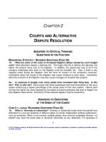 Test bank and solution of CH02 courts and alternative disputed resolution (1) 