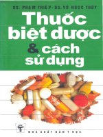 Thuoc biet duoc va cach su dung tủ tài liệu bách khoa 