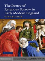  cambridge university press the poetry of religious sorrow in early modern england sep 2008 kho tài liệu bách khoa 