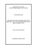 Mối tương quan giữa chi tiêu công, nhân khẩu học và sự tăng trưởng kinh tế tại các quốc gia đông nam á 