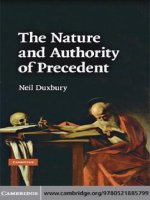  cambridge university press the nature and authority of precedent jun 2008 kho tài liệu bách khoa 