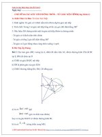 CHỦ đề góc ĐƯỜNG TRÒN và nội TIẾP tứ GIÁC