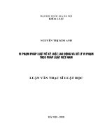 Vi phạm pháp luật về kỷ luật lao động và xử lý vi phạm theo pháp luật Việt Nam