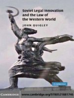  cambridge university press soviet legal innovations and the law of the western world sep 2007 kho tài liệu bách khoa 