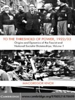  cambridge university press to the threshold of power 1922 33 volume 1 origins and dynamics of the fascist and national socialist dictatorships nov 2007 kho tài liệu bách khoa 
