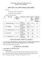 SKKN giải pháp nâng cao hiệu quả GD “sử dụng phân bón hiệu quả trong nông nghiệp và bảo vệ MT” bằng dạy học theo chủ đề tích hợp 