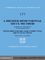  cambridge university press a higher dimensional sieve method with procedures for computing sieve functions nov 2008 kho tài liệu bách khoa 