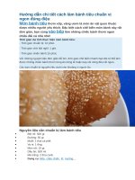 Hướng dẫn làm bánh tiêu