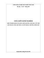 Một số biện pháp xây dựng môi trường giáo dục lấy trẻ làm trung tâm cho trẻ  5 6 tuổi ở trường mầm non” 