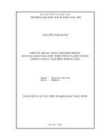 Một số thuật toán metaheuristic giải bài toán bao phủ diện tích và đối tượng trong mạng cảm biến không dây  tt
