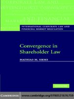  cambridge university press convergence in shareholder law jan 2008 kho tài liệu bách khoa 