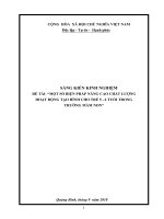 SKKNMỘT số BP NÂNG CAO CHẤT LƯỢNG HOẠT ĐÔNG tạo HÌNH (1) 